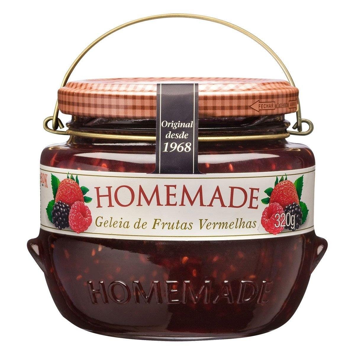 Geleia Homemade Premium Frutas Vermelhas 320g