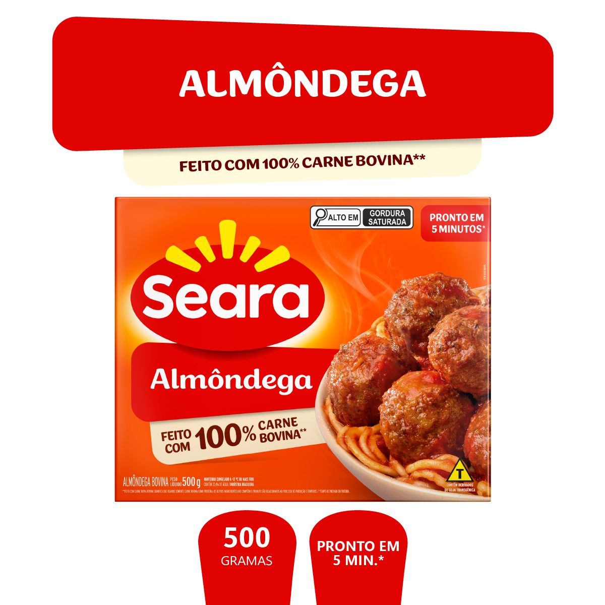 Almôndega Seara 500g