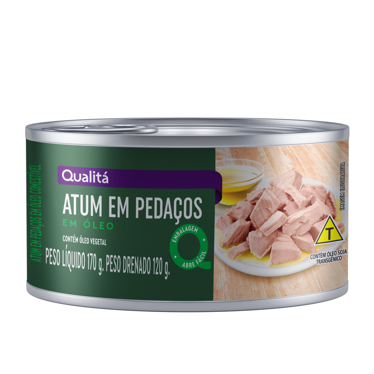 Atum em Pedaços em Óleo Qualitá Lata 170g