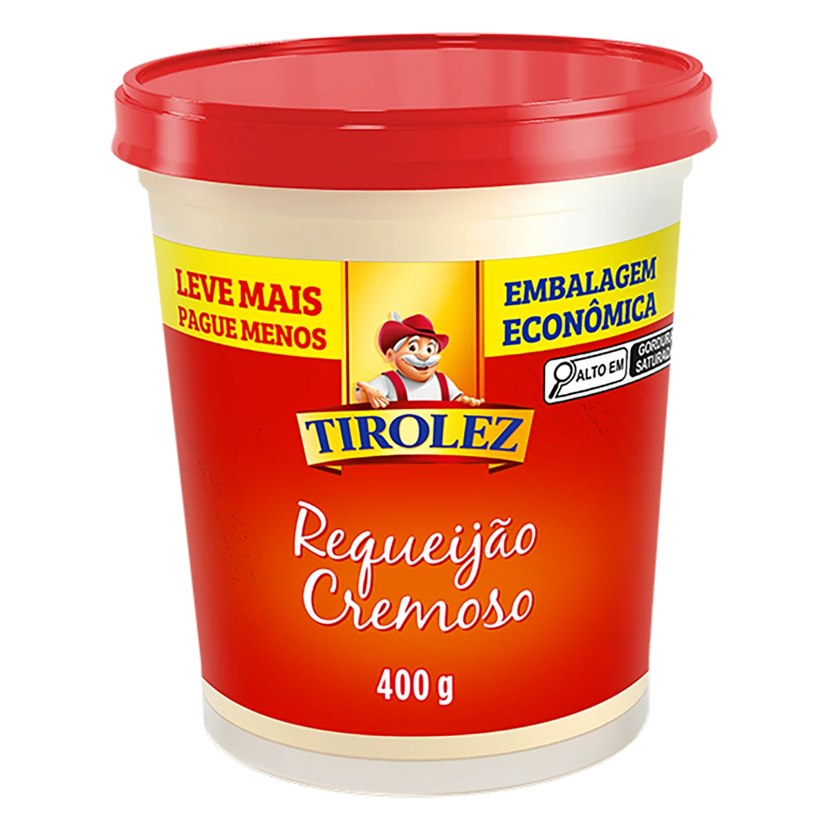 Requeijão Cremoso Tirolez Pote 400g Embalagem Econômica Leve Mais Pague Menos