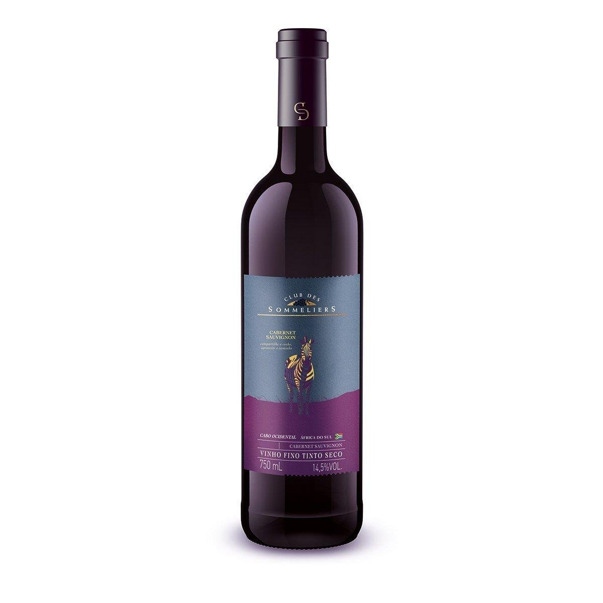 Vinho Tinto Sul Africano Clube Des Sommeliers Pinotage 750ml