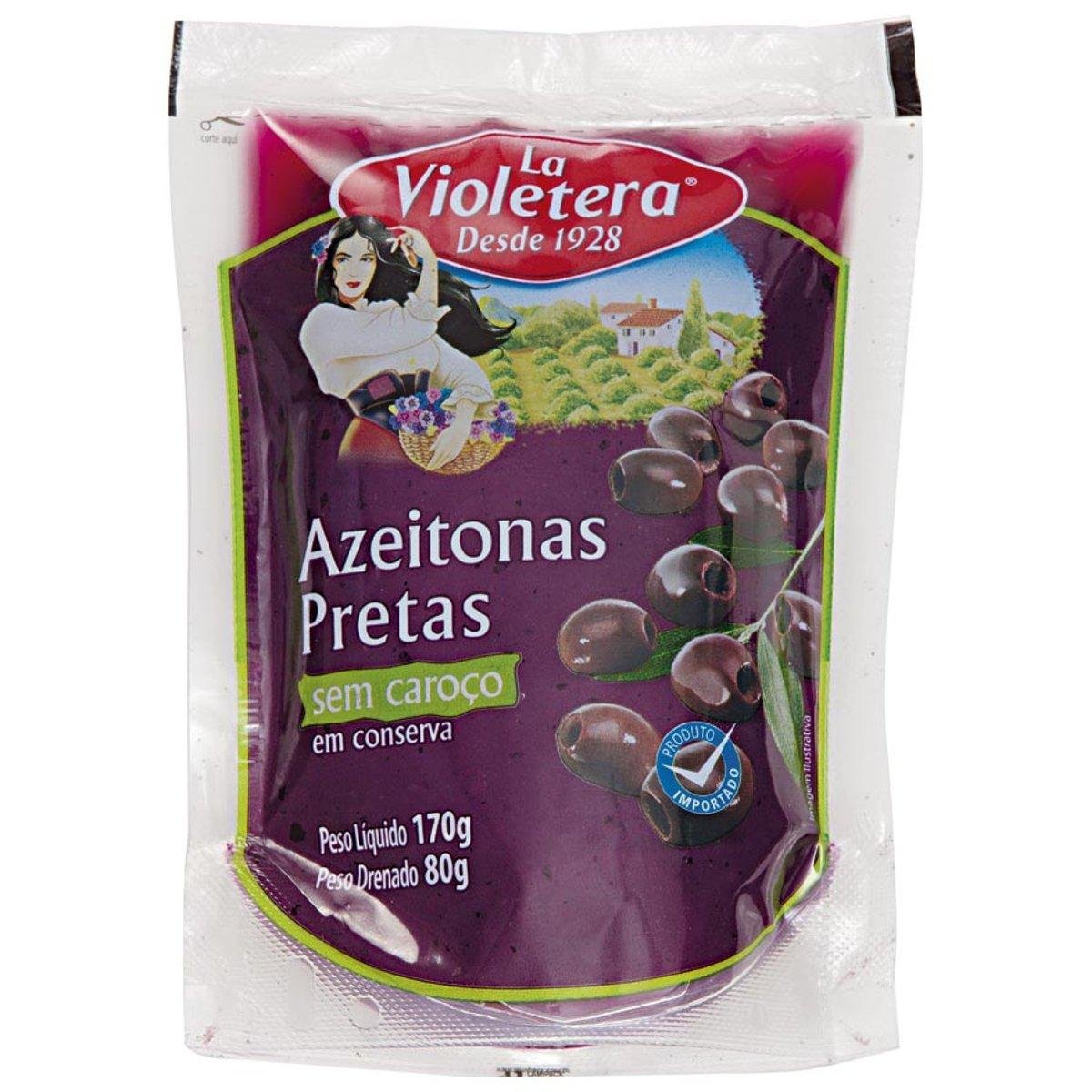 Azeitona Preta sem Caroço LA VIOLETERA 80g