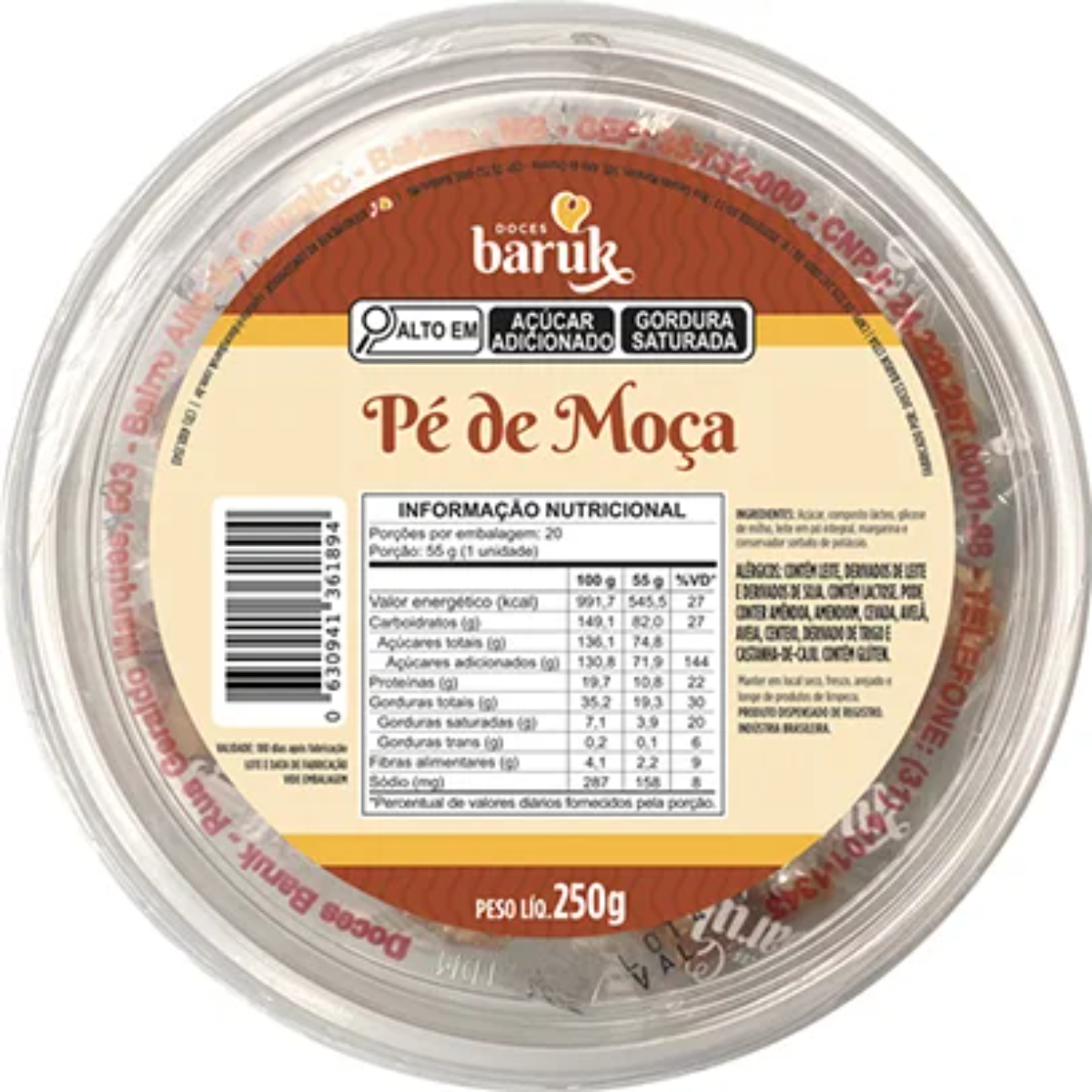  Pé de Moça Baruk Pote 250g