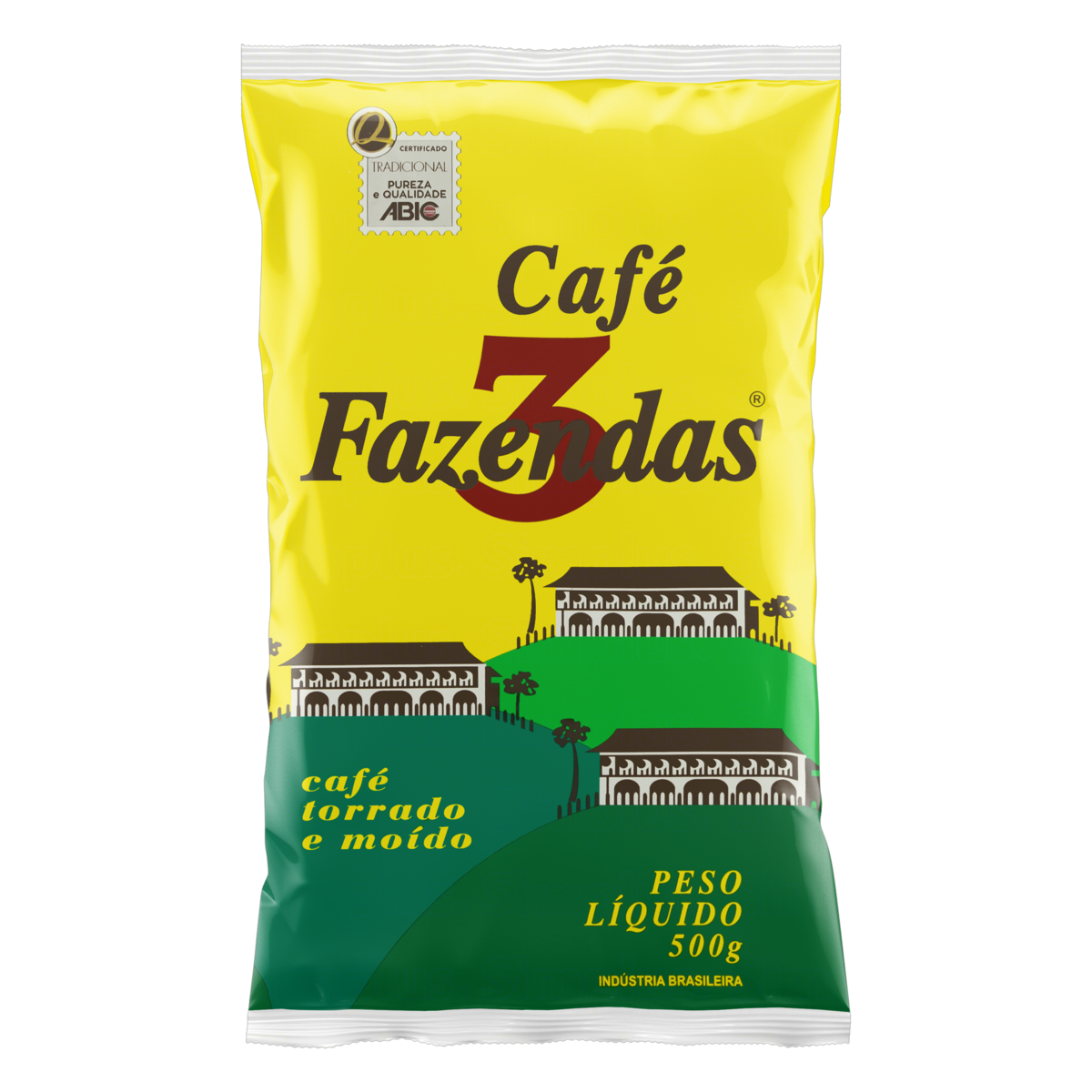 Café Torrado e Moído Café 3 Fazendas Pacote 500g