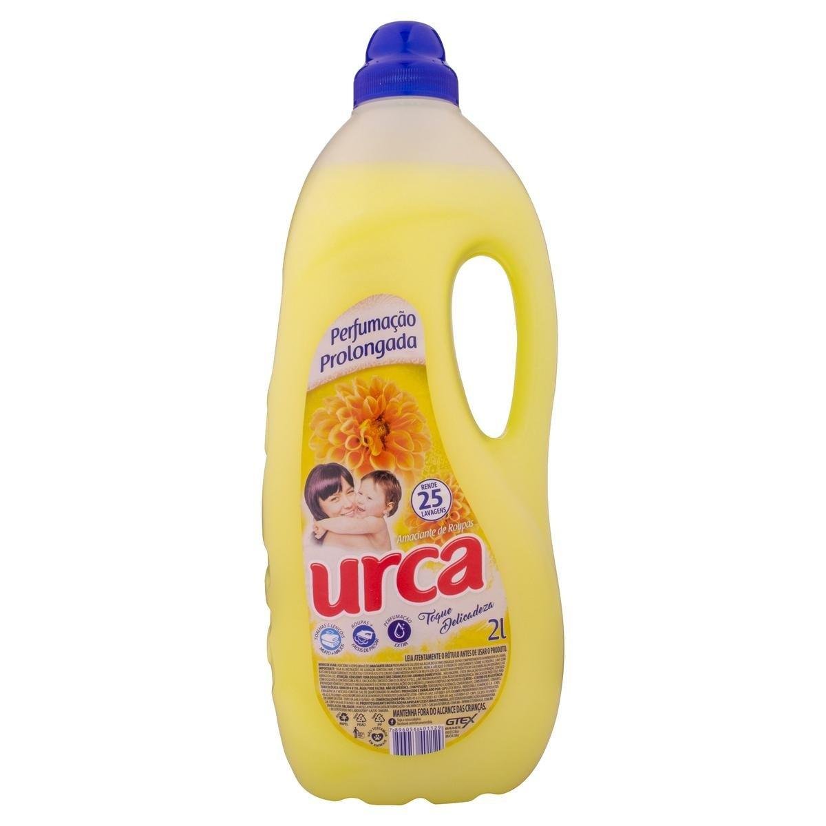 Amaciante de Roupa Diluído Toque Delicadeza Urca Frasco 2l