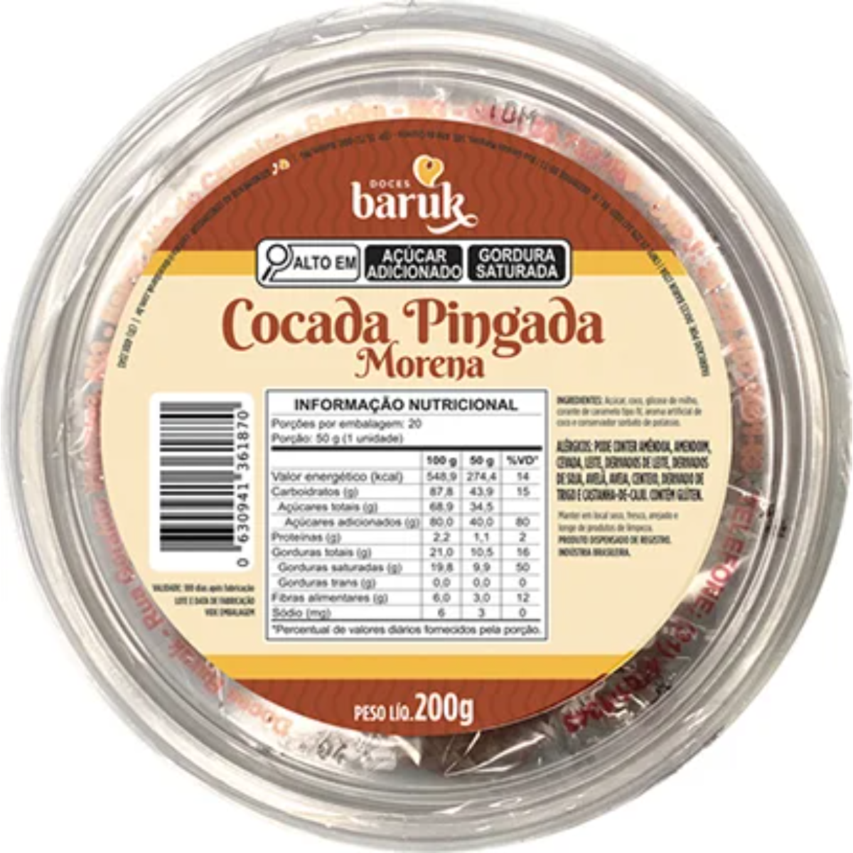  Cocada Morena Baruk 190g