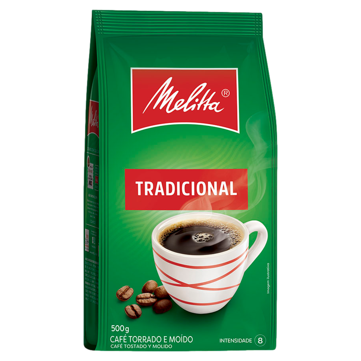 Café Torrado e Moído Tradicional Melitta Pacote 500g