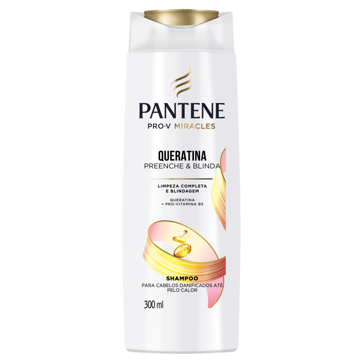Shampoo Pantene Queratina Preenche e Blinda Frasco 300ml