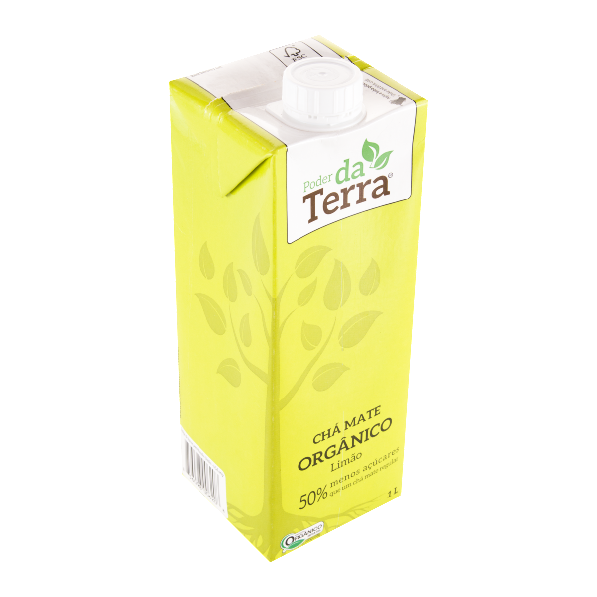 Chá Mate Orgânico Limão Poder da Terra Caixa 1l