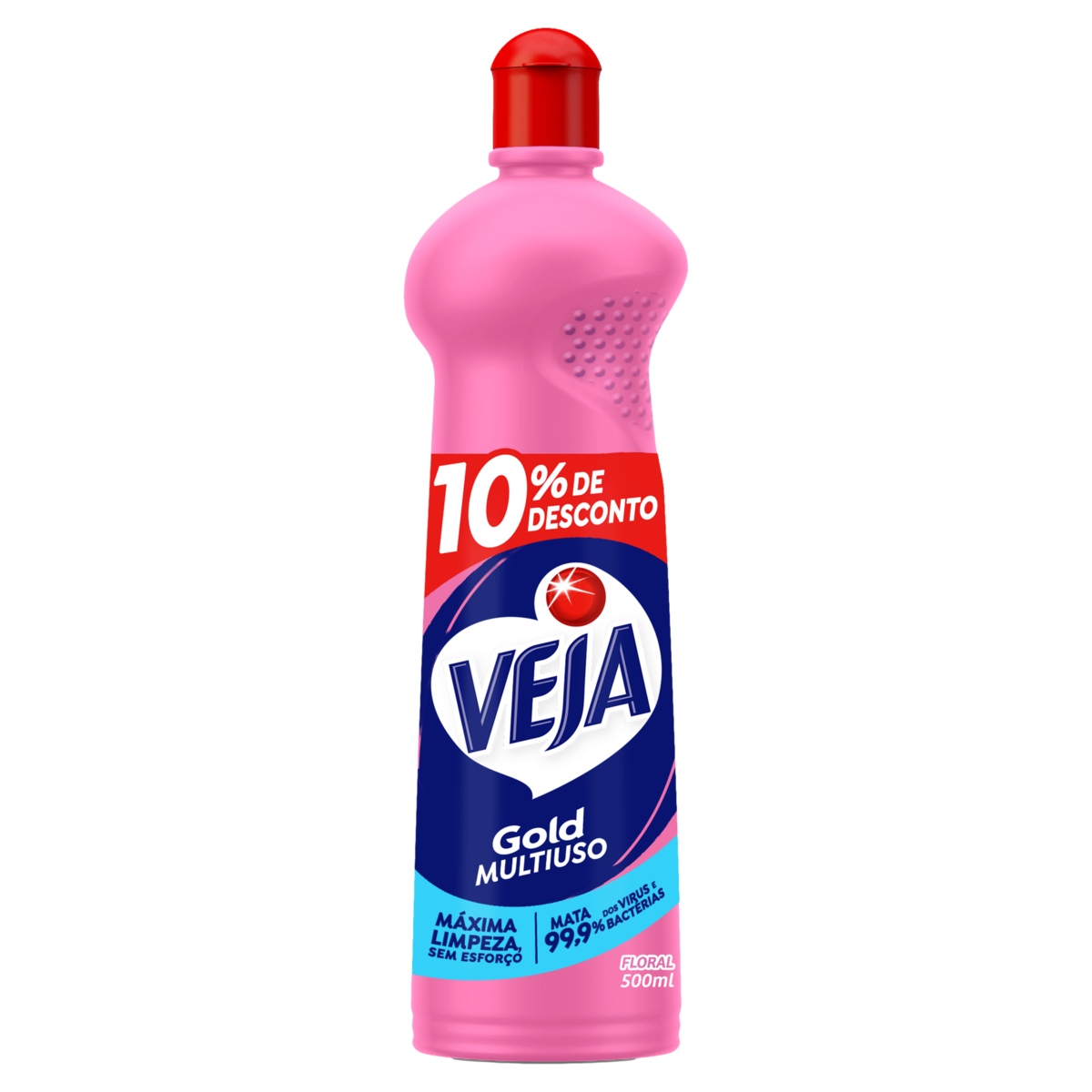 Limpador Multiuso Floral Veja Gold Squeeze 500ml Grátis 10% de Desconto