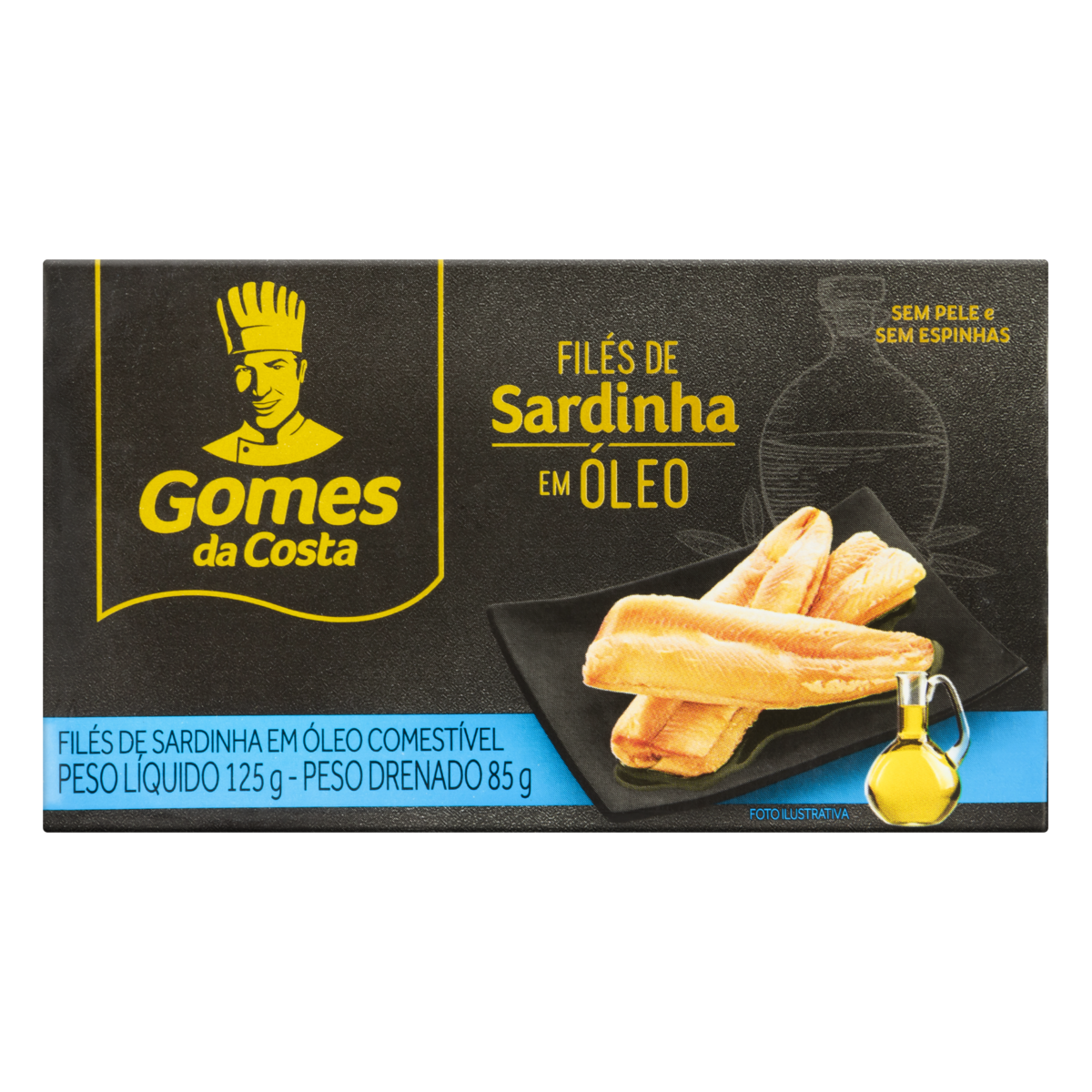 Filés De Sardinha Em Óleo GOMES DA COSTA Caixa 125g