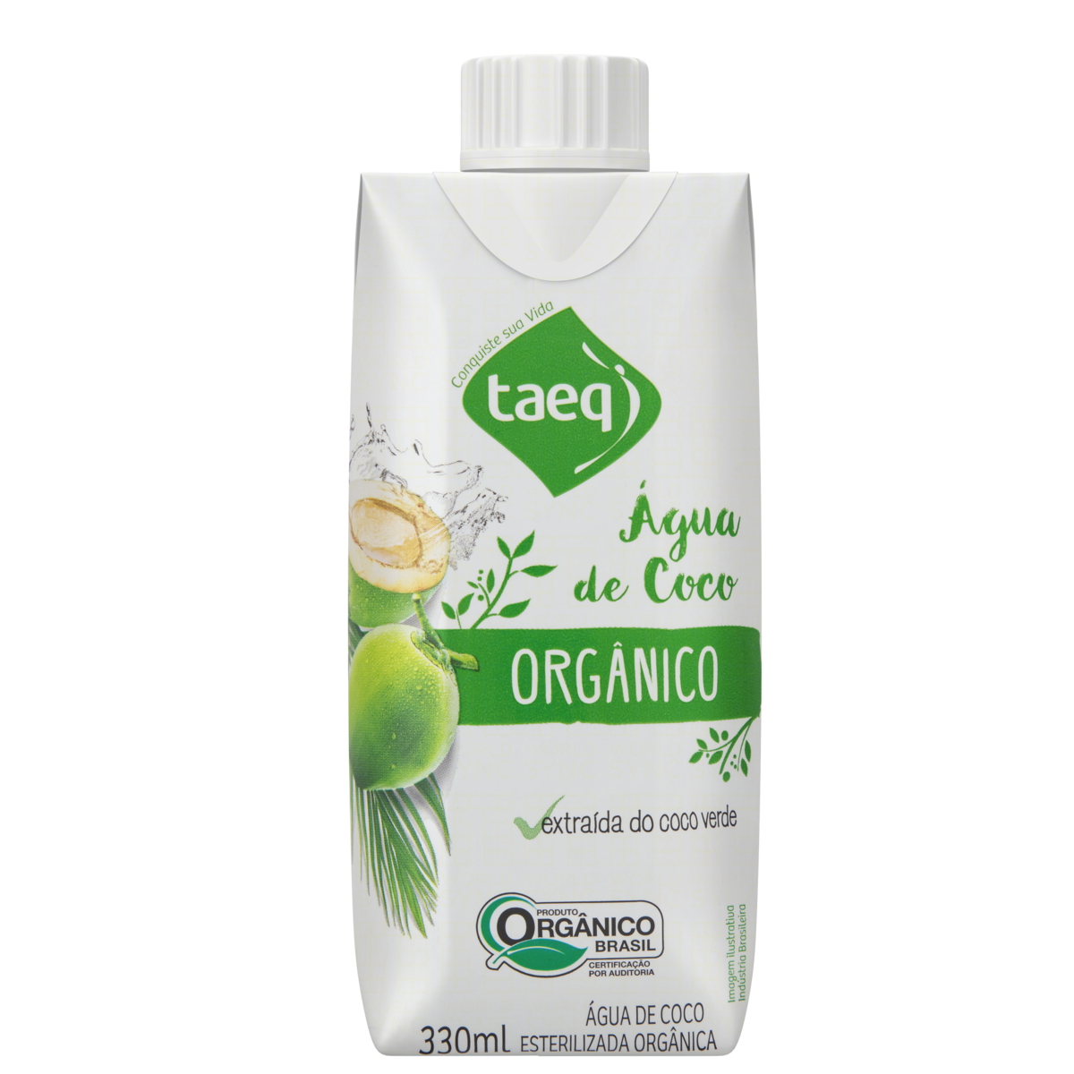 Água de Coco Esterilizada Orgânica Taeq Caixa 330ml