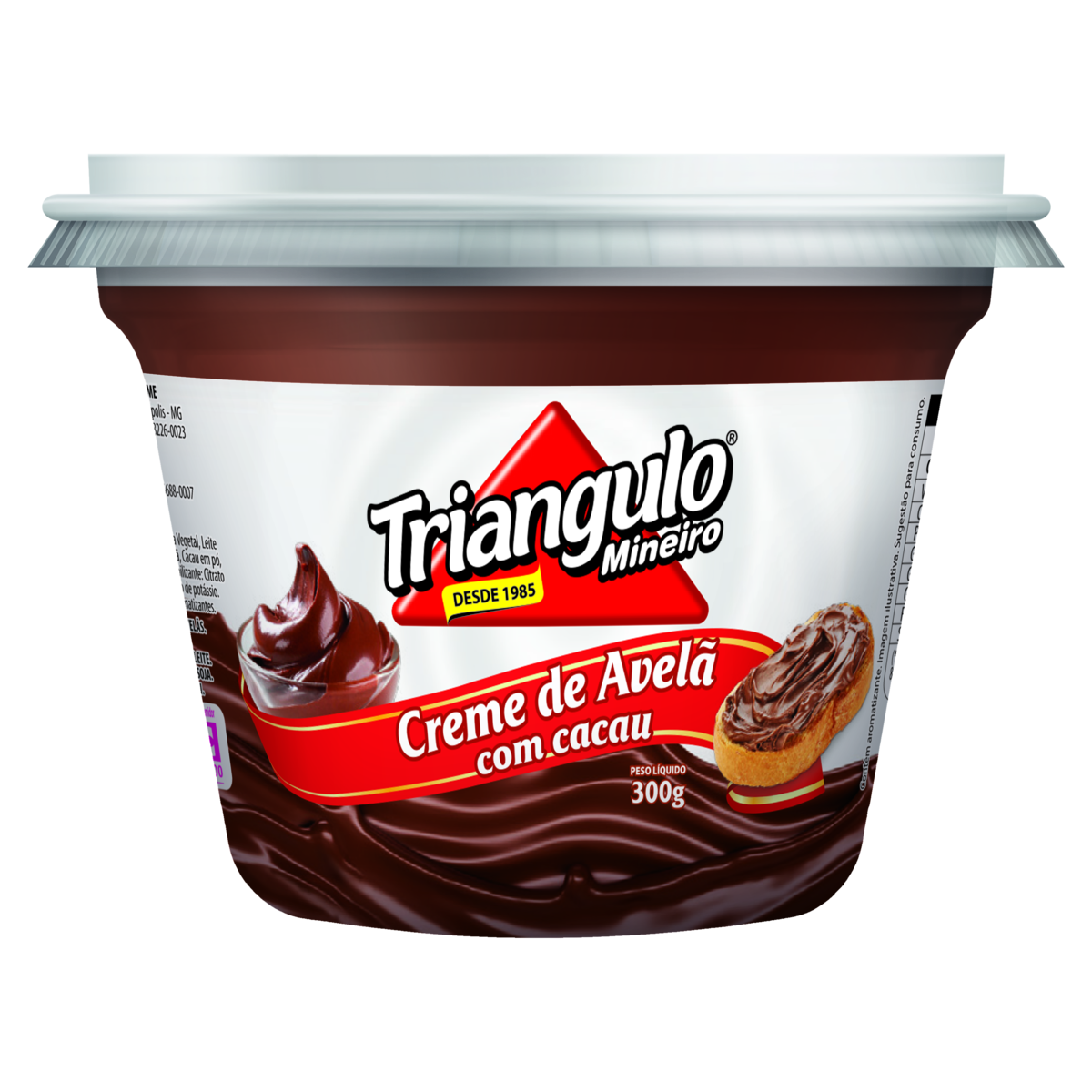 Creme de Avelã com Cacau Triangulo Mineiro Pote 300g