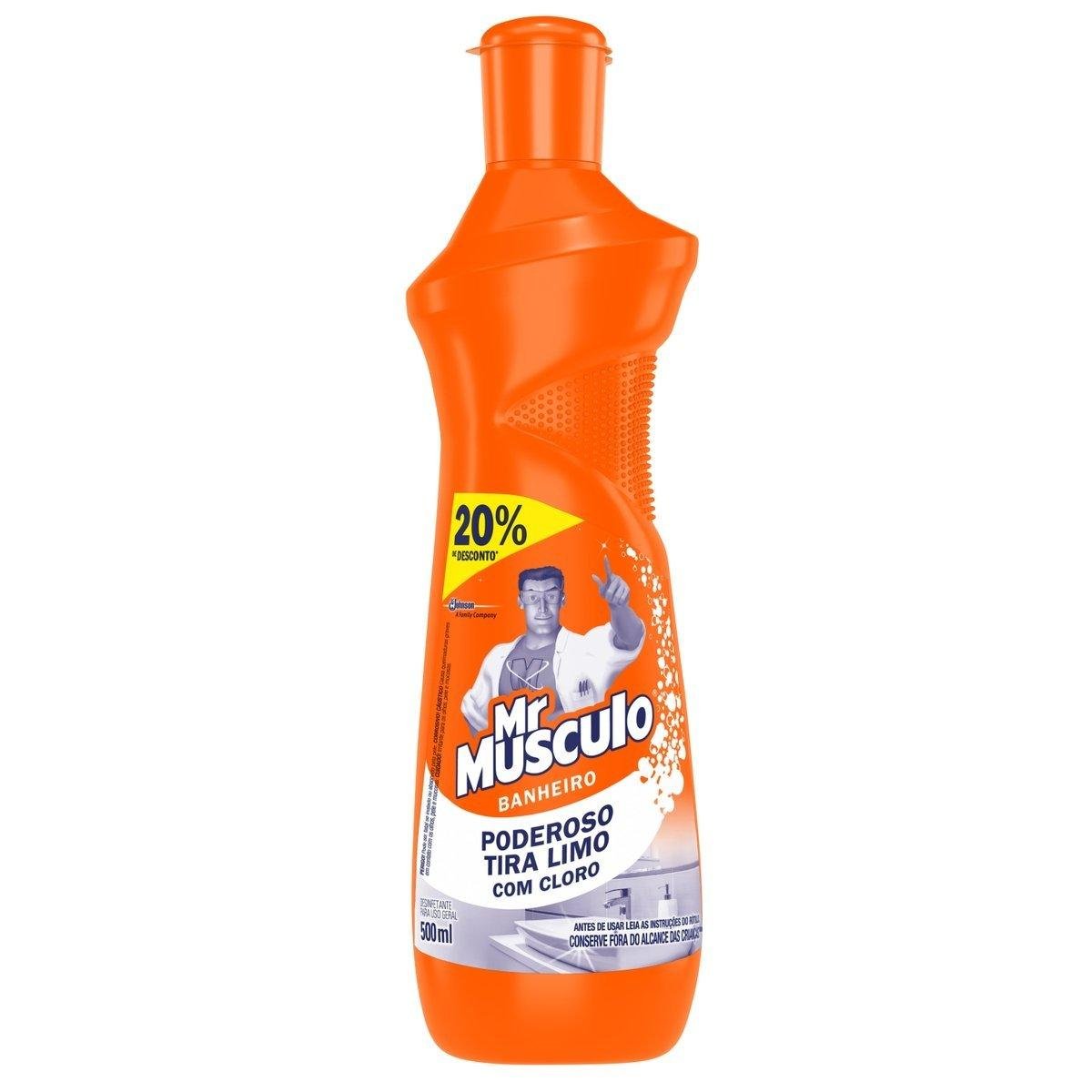 Desinfetante Banheiro Tira-Limo Mr Músculo Squeeze 500ml Oferta Especial