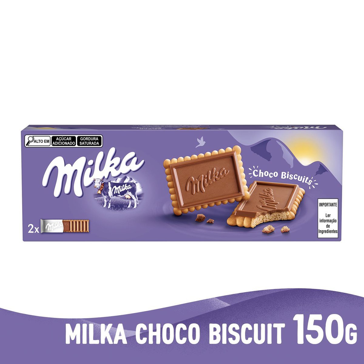 Biscoito Milka Choco&Biscuit 150G