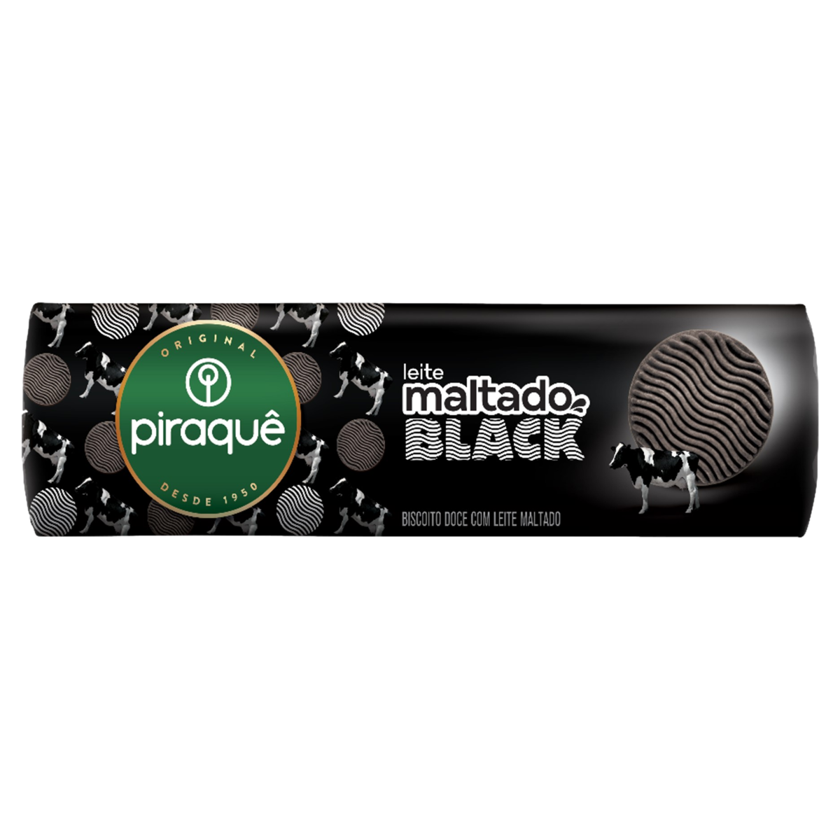 Biscoito Leite Maltado Black Piraquê Pacote 132g