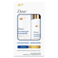Kit Shampoo 350ml + Condicionador 175Ml Dove Reconstrução + Aminoácido
