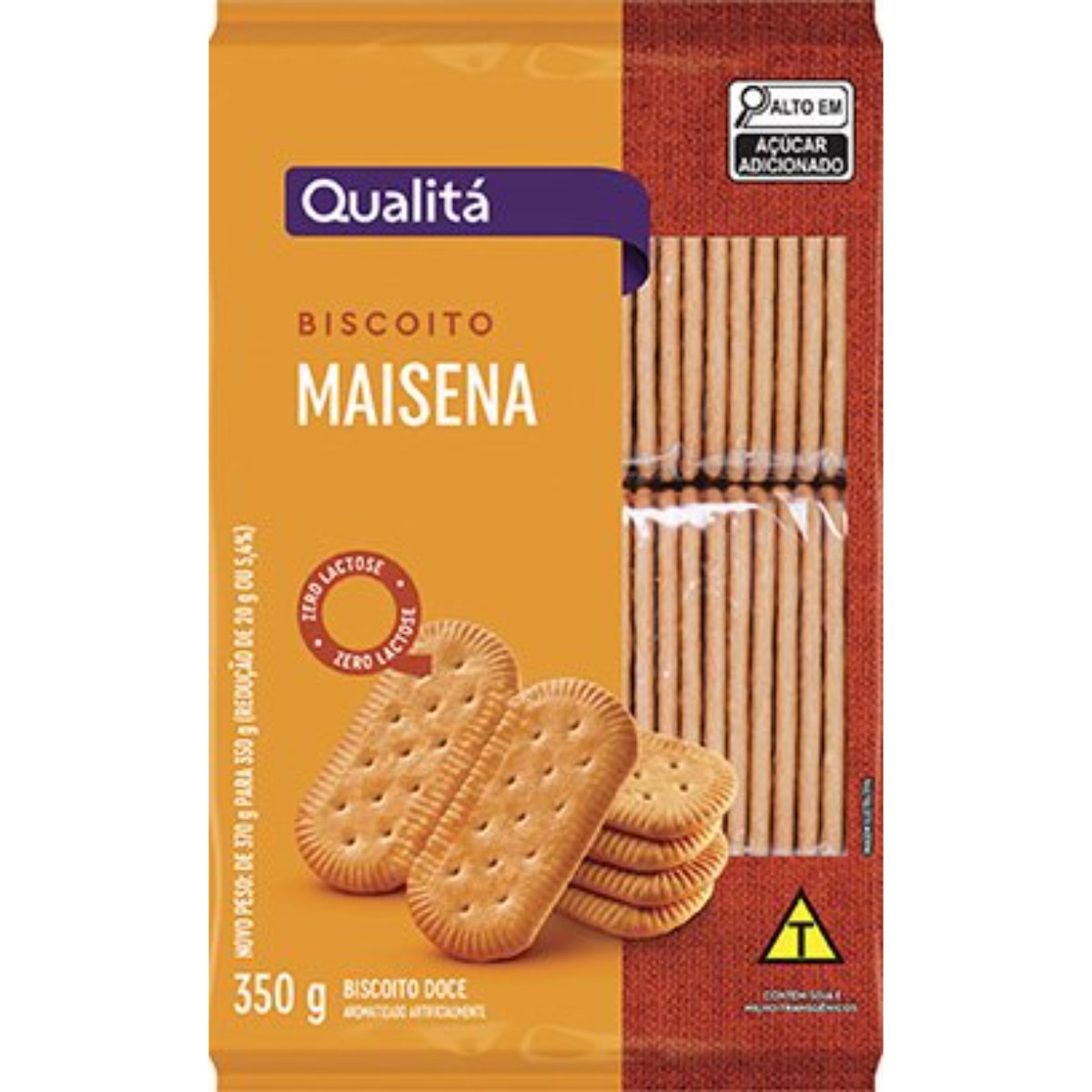 Biscoito Maisena Zero Lactose Qualitá Pacote 350g