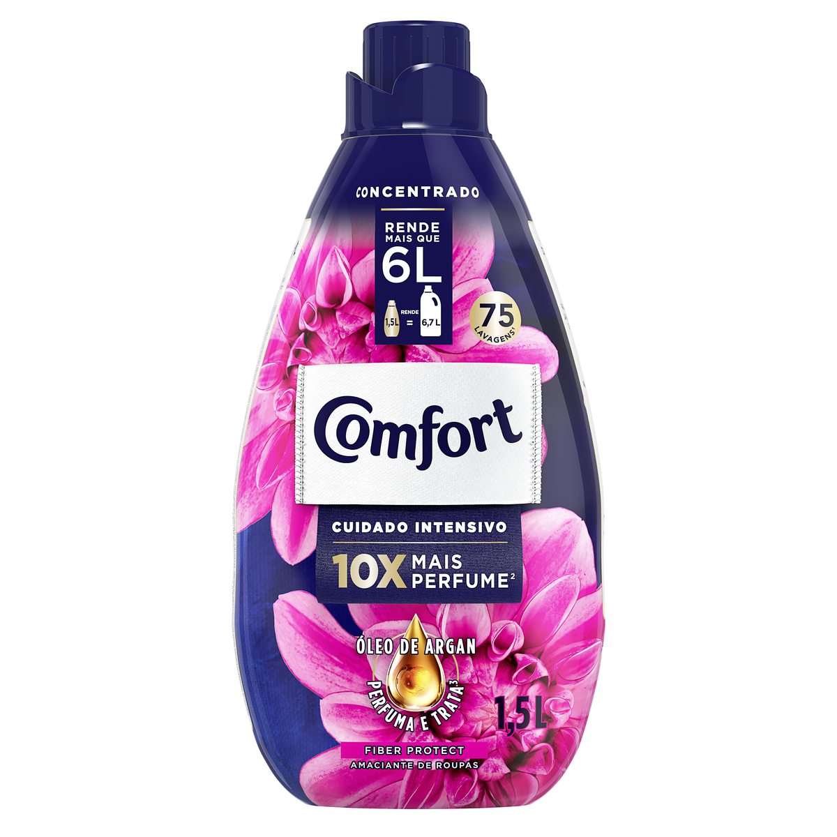 Amaciante de Roupa Concentrado Brisa Elegante Comfort Frasco 1,5l Embalagem Econômica
