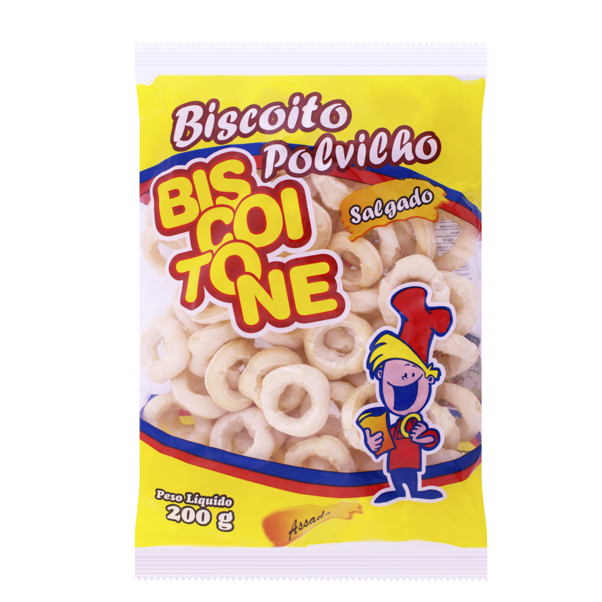 Biscoito BISCOITONE de Polvilho Salgado Pacote 200g