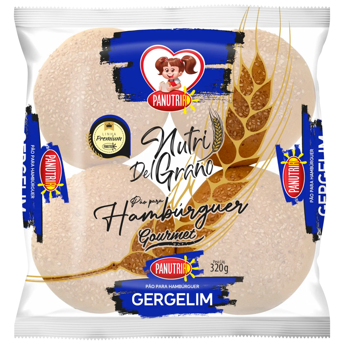 Pao Nutri Del Grano Hamburguer Gergelim Panutrir 320g