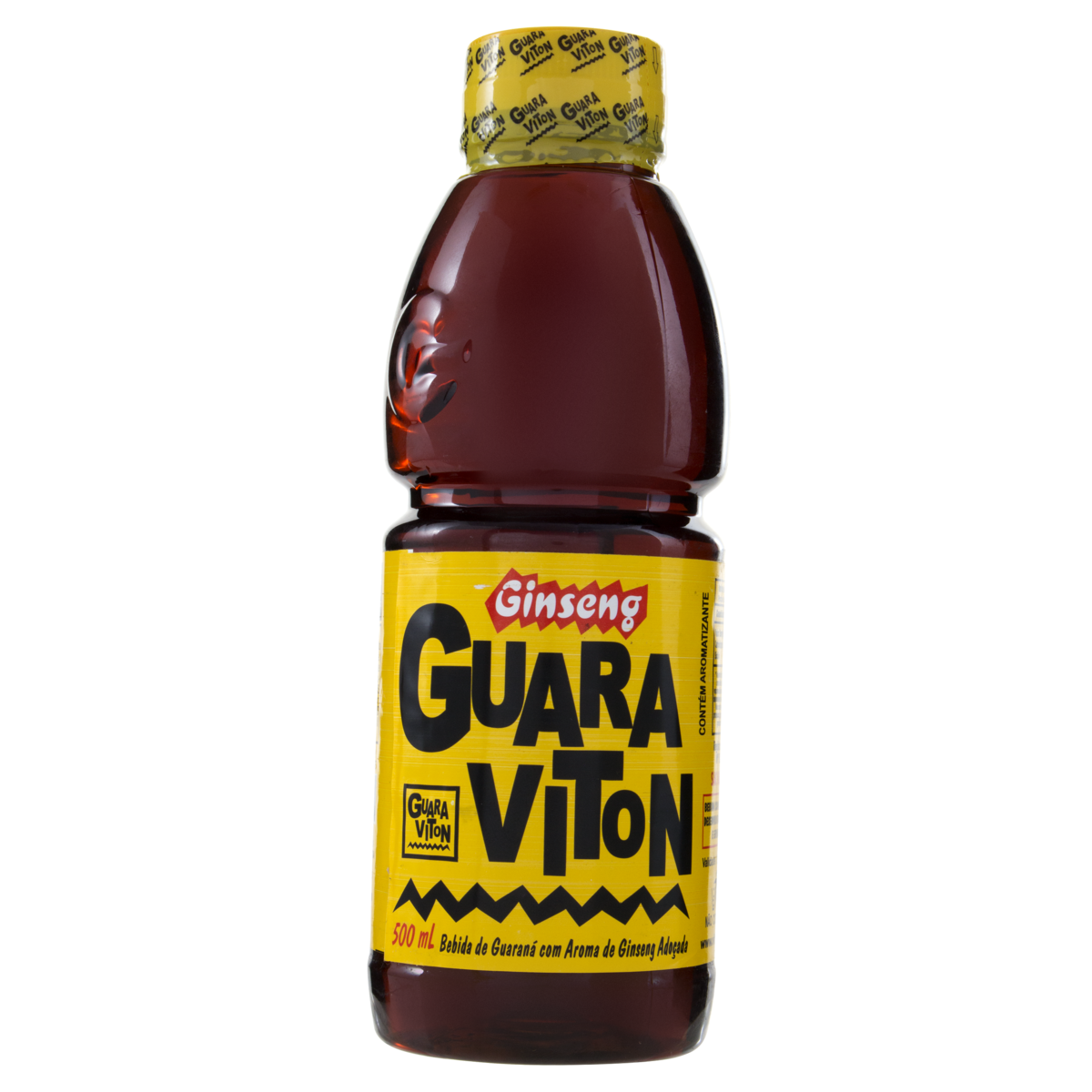 Bebida Adoçada Guaraná e Ginseng Guaraviton Garrafa 500ml