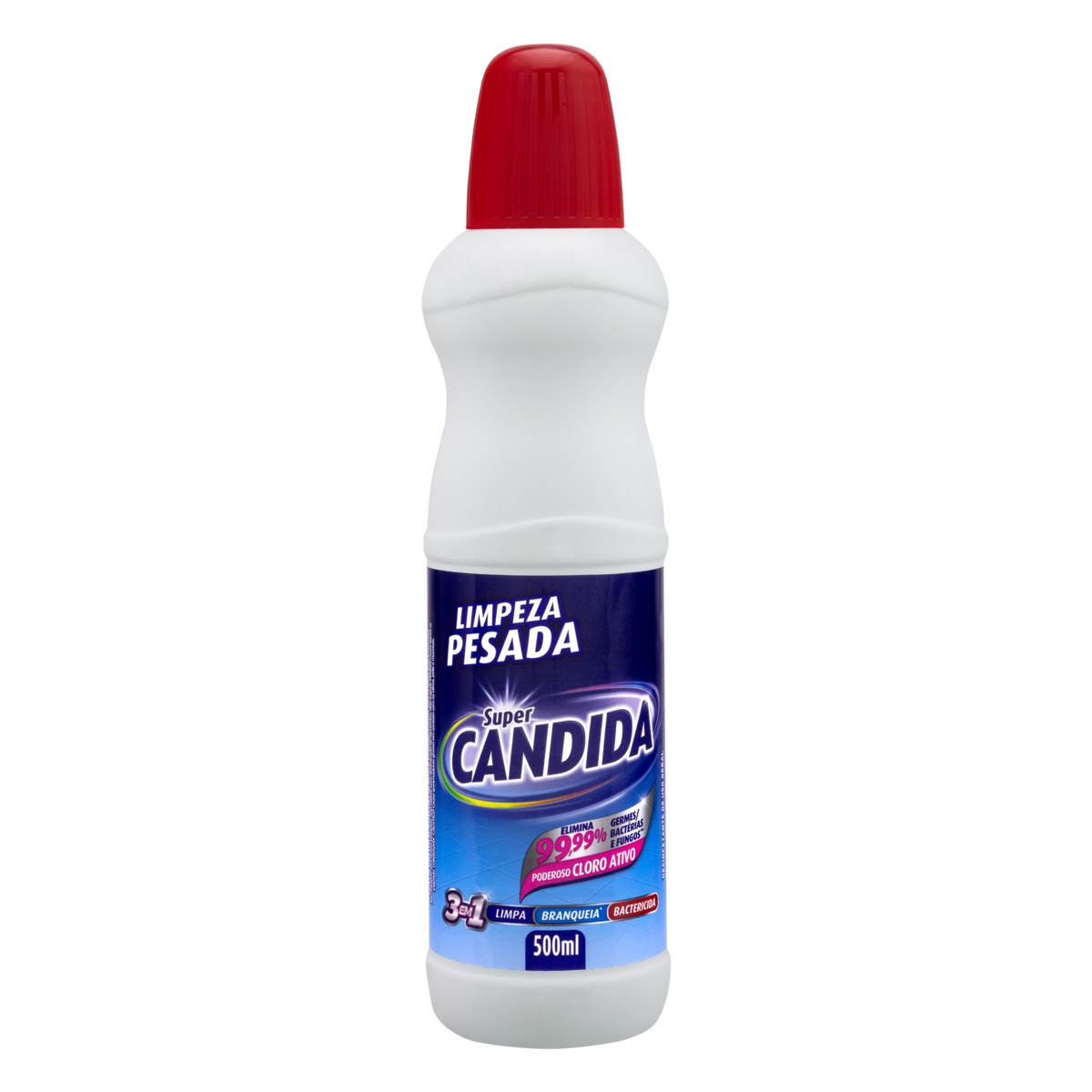 Desinfetante Limpeza Pesada Super Candida Frasco 500ml