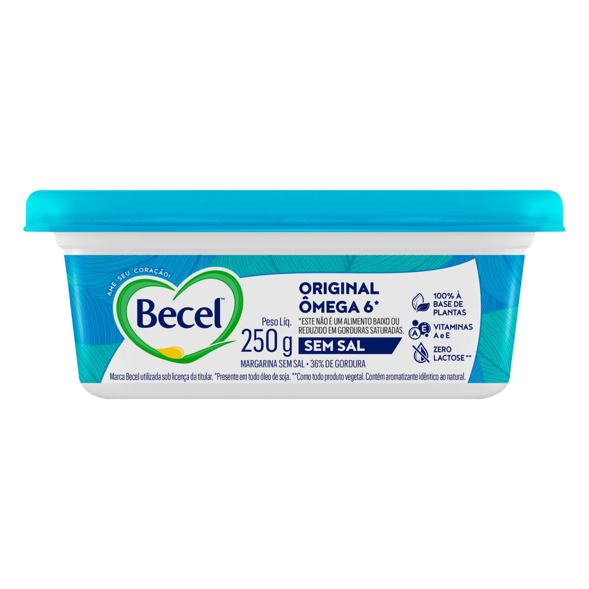 Margarina Original sem Sal Zero Lactose Becel Pote 250g