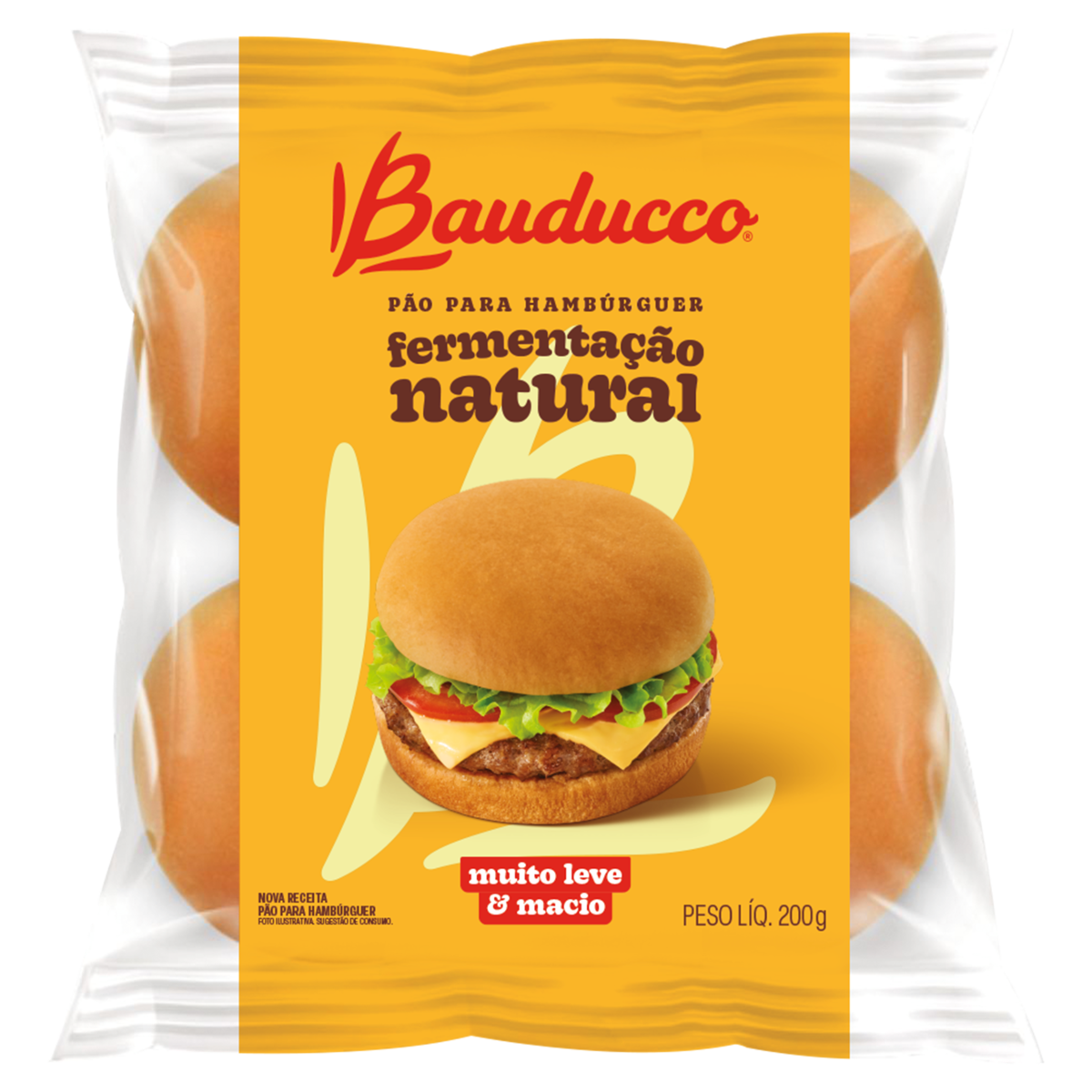 Pão para Hambúrguer Bauducco Pacote 200g
