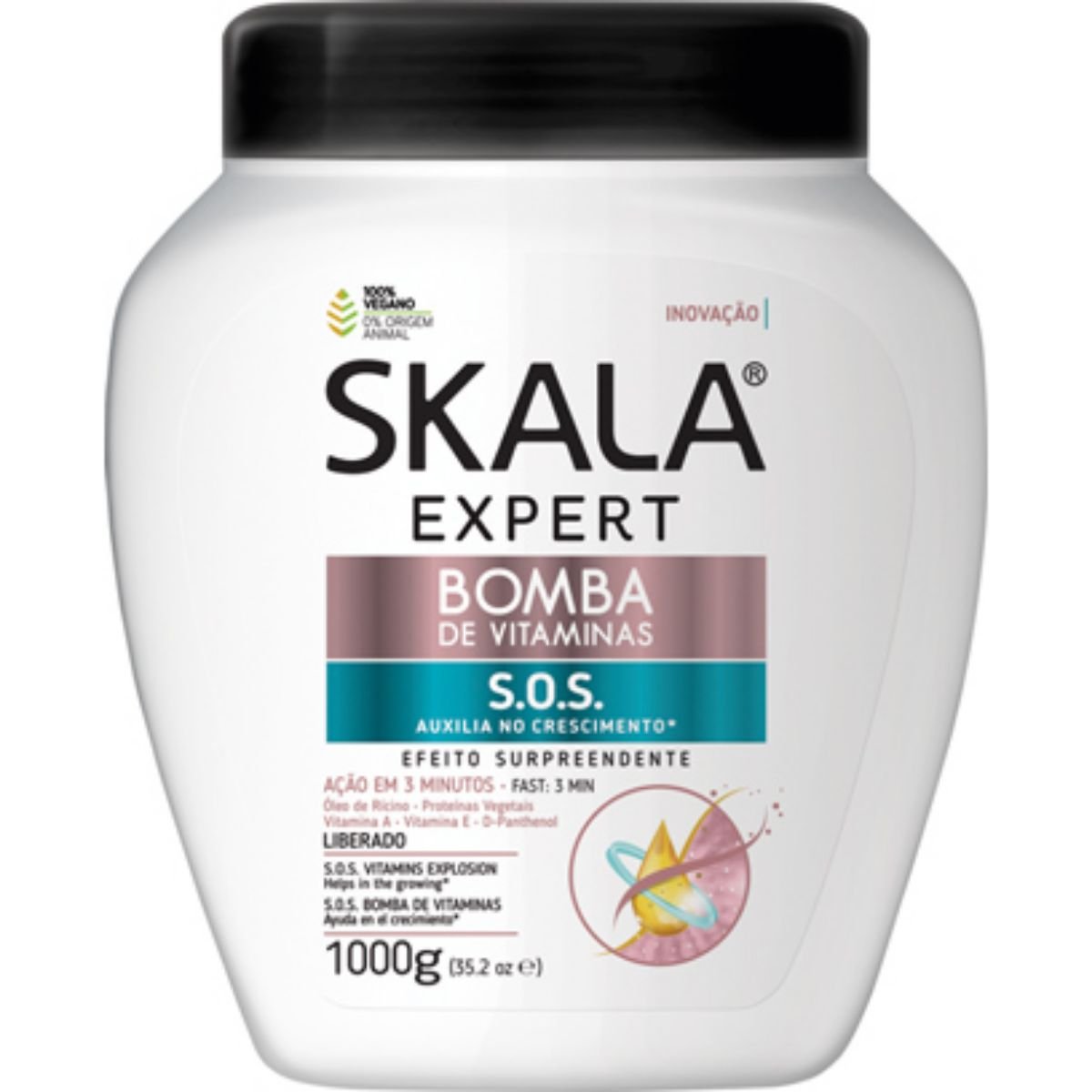 Creme de Tratamento Skala Expert Bomba de Vitaminas Pote 1000g