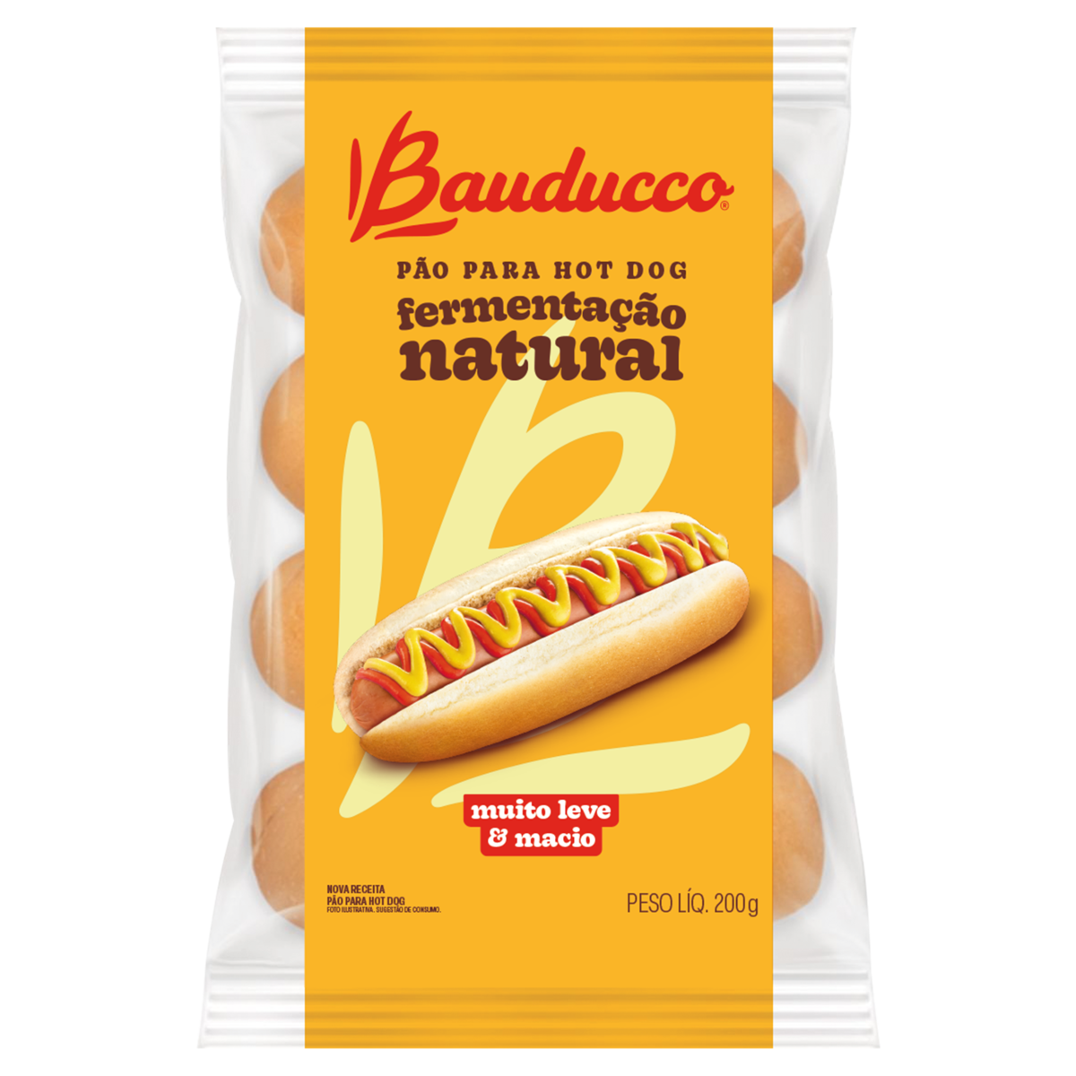 Pão para Hot-Dog Bauducco Pacote 200g