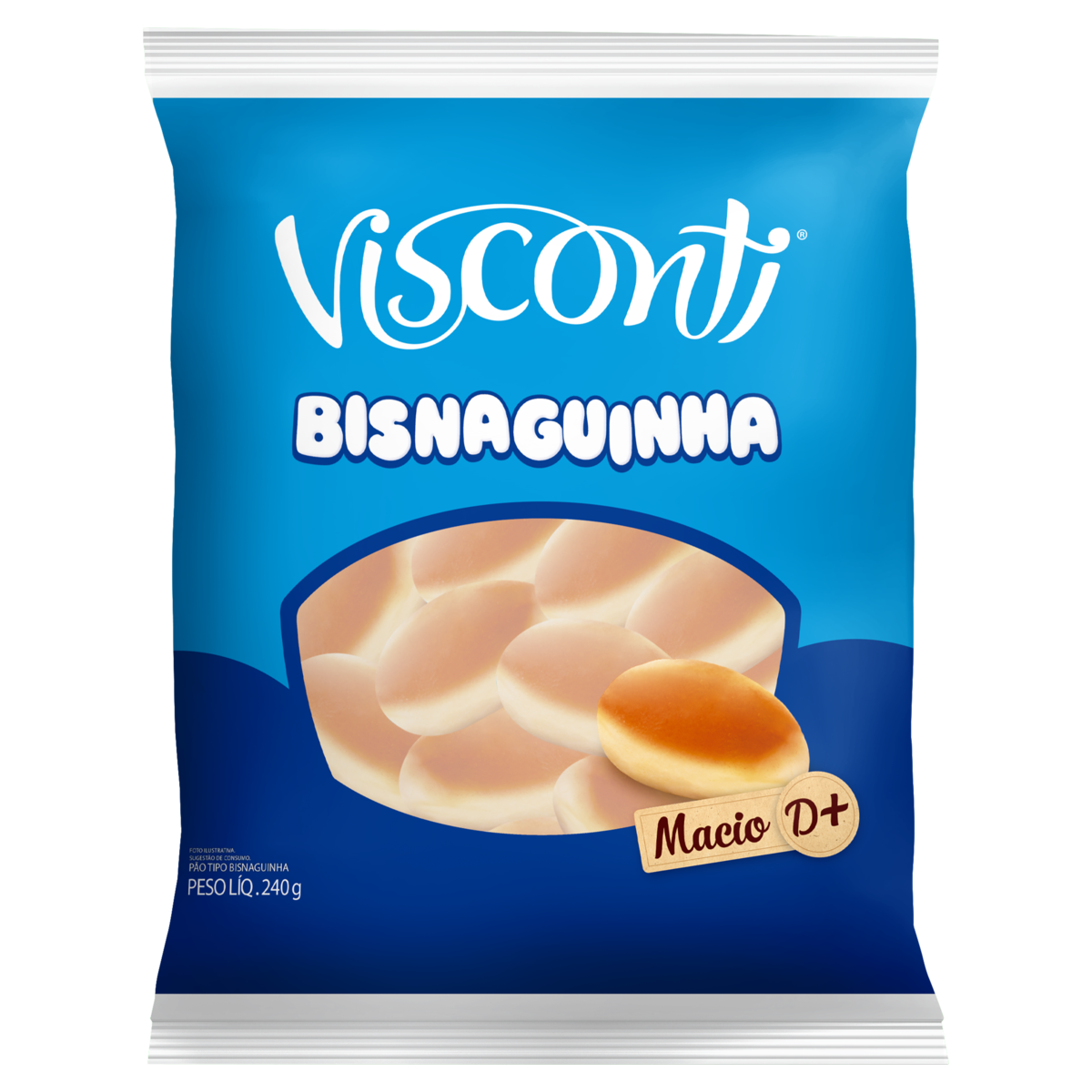 Pão Bisnaguinha Visconti Pacote 240g