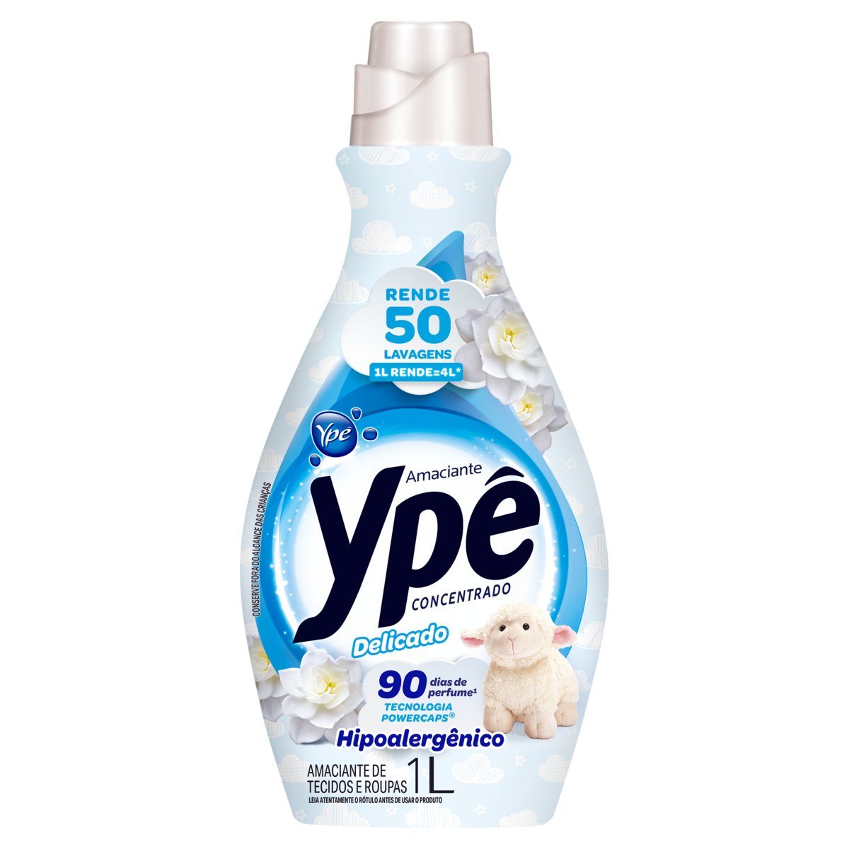 Amaciante de Roupa Concentrado Delicado Ypê Frasco 1 Litro