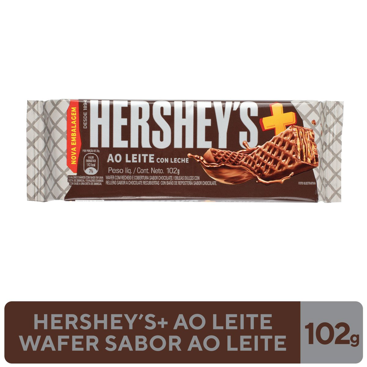 Wafer com Chocolate Ao Leite Hersheys 102g