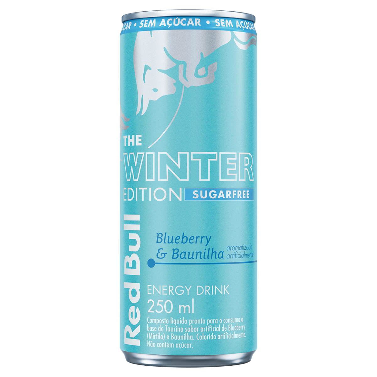Energético Blueberry & Baunilha Zero Açúcar Red Bull Lata 250ml The Winter Edition