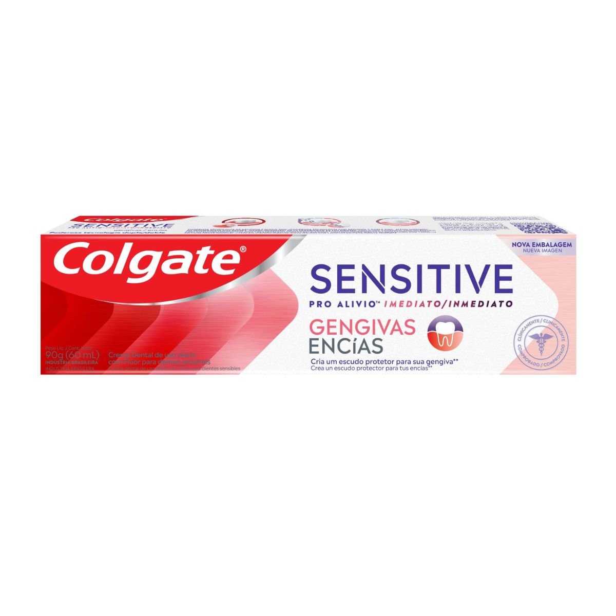 Creme Dental Colgate Sensitive Pro-Alívio Imediato Gengivas Caixa 90g