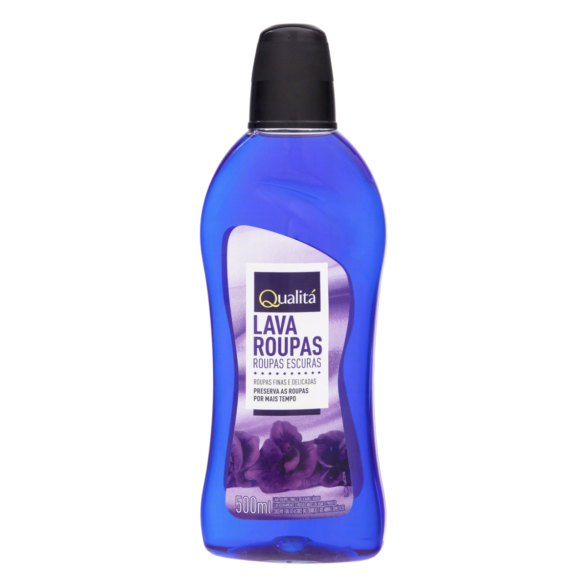 Lava-Roupas Líquido Roupas Escuras Qualitá Frasco 500ml