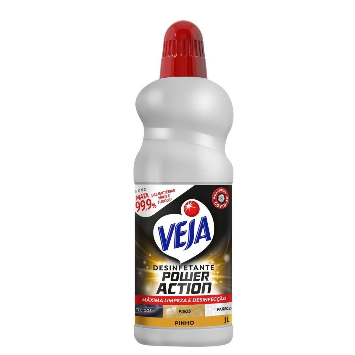 Desinfetante Pinho Veja Power Action Frasco 1l