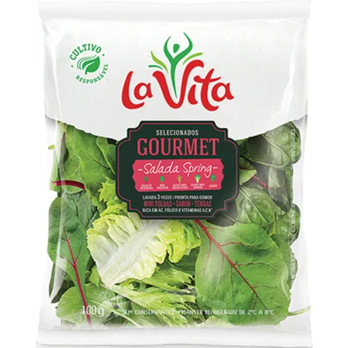 Salada Spring Higienizada La Vita 100g