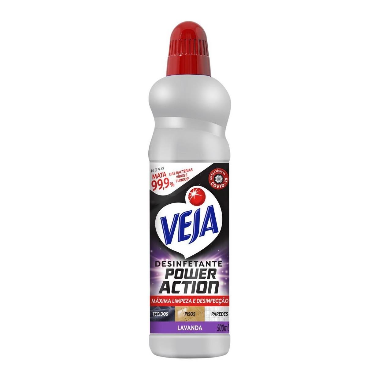 Desinfetante Lavanda Veja Power Action Frasco 500ml