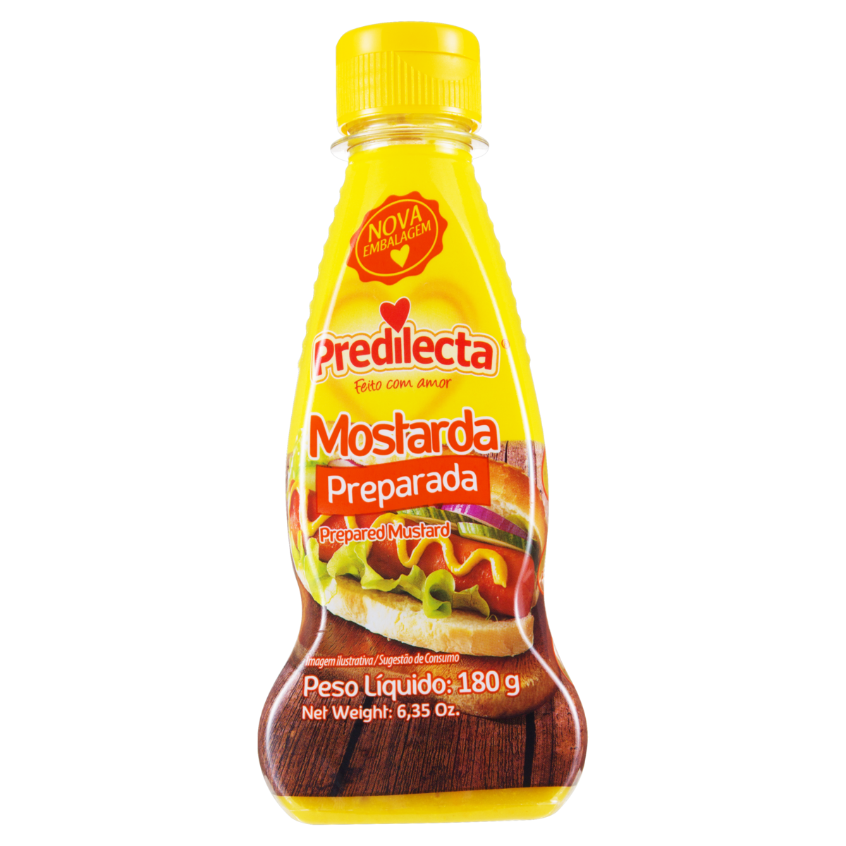 Mostarda Preparada Predilecta Squeeze 180g