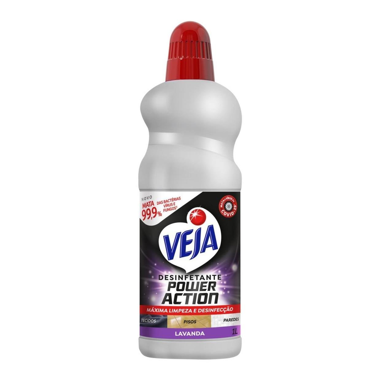 Desinfetante Lavanda Veja Power Action Frasco 1l