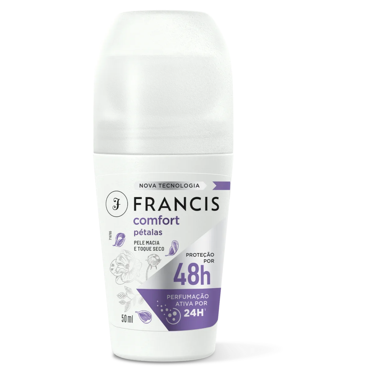 Antitranspirante Roll-On Comfort Pétalas Francis 50ml