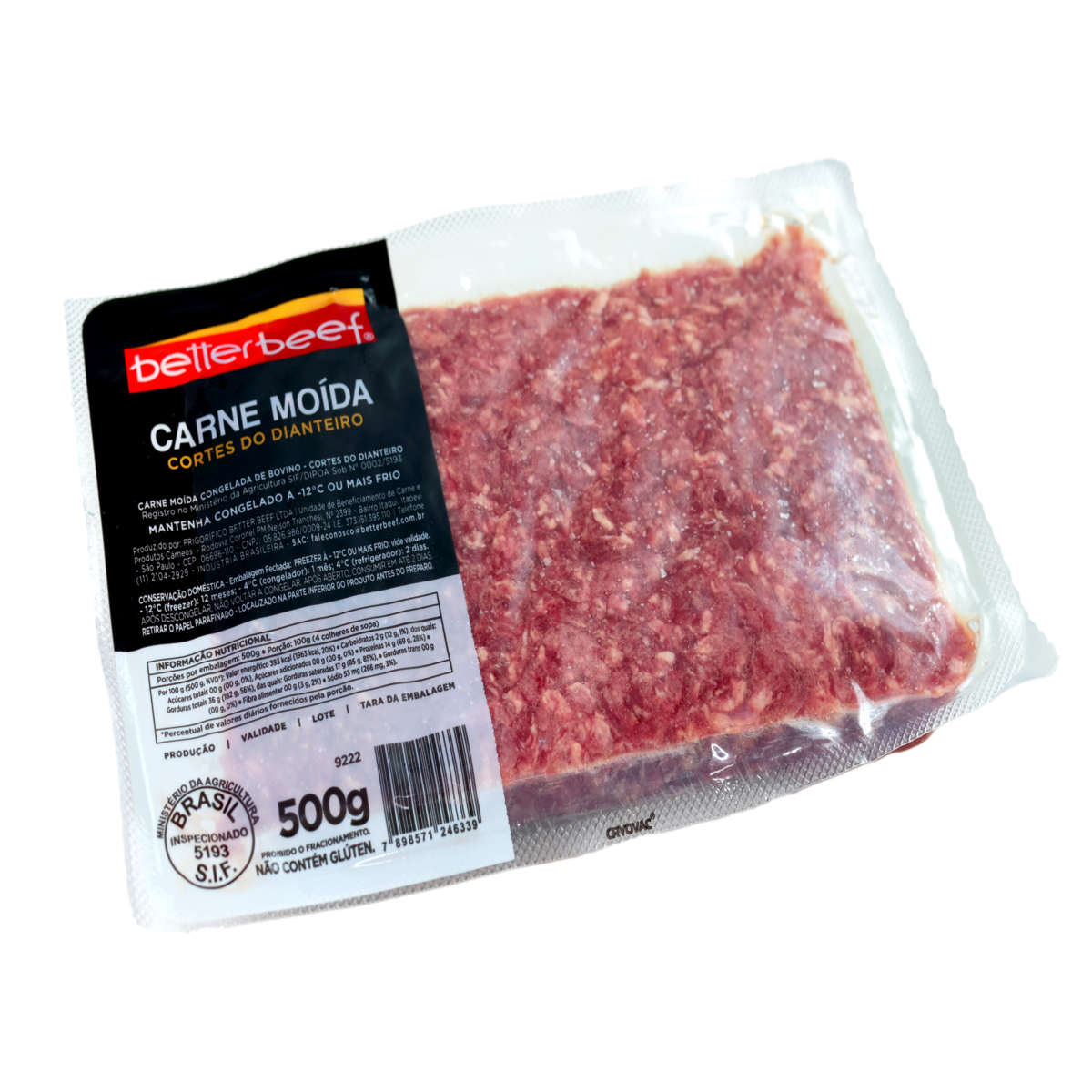 Carne Moída BETTER BEEF Congelada 500g