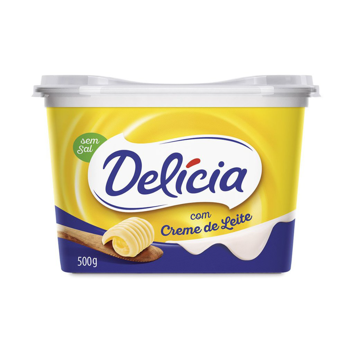 Margarina sem Sal com Creme de Leite Delícia Pote 500g