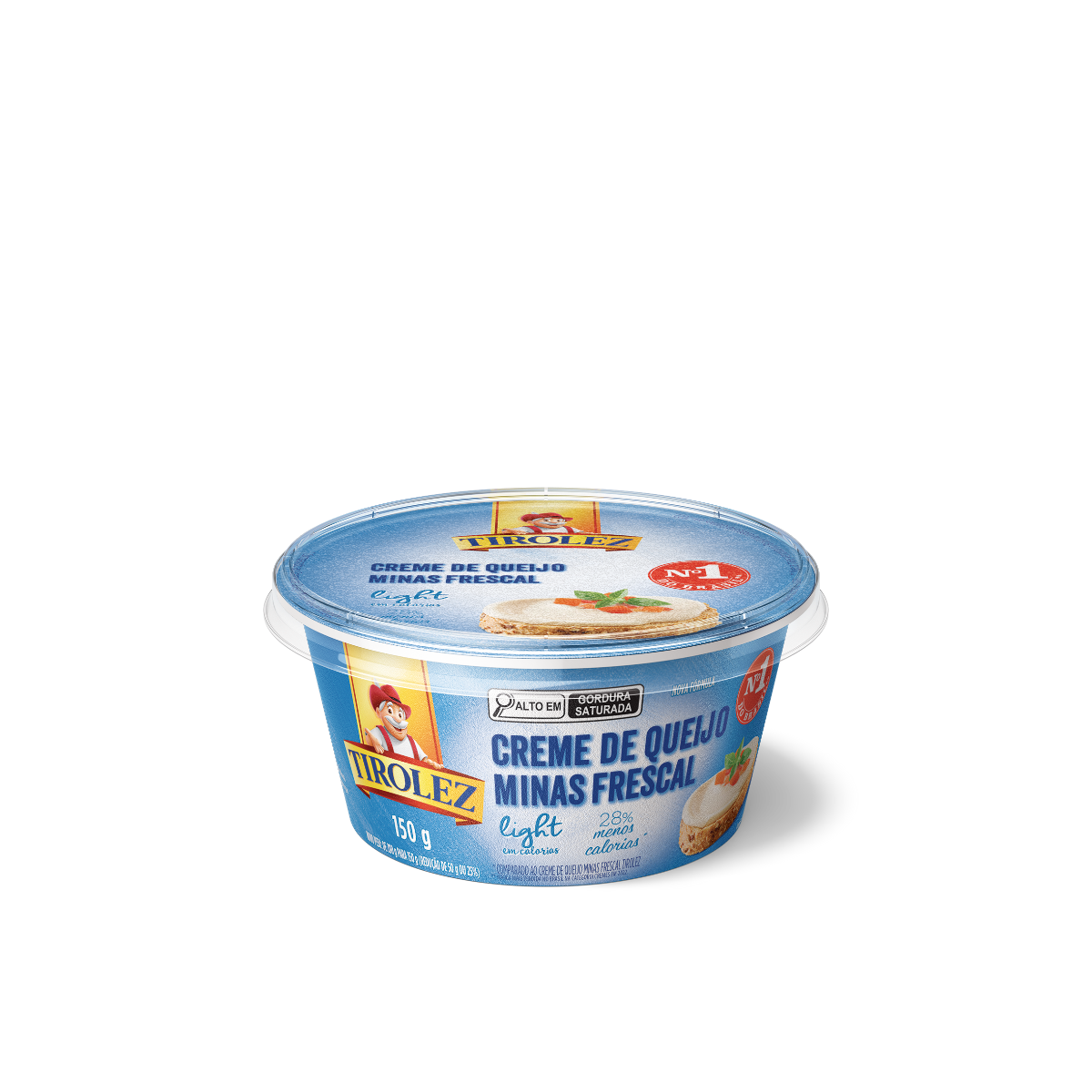 Creme de Queijo Minas Frescal Light Tirolez Pote 150g