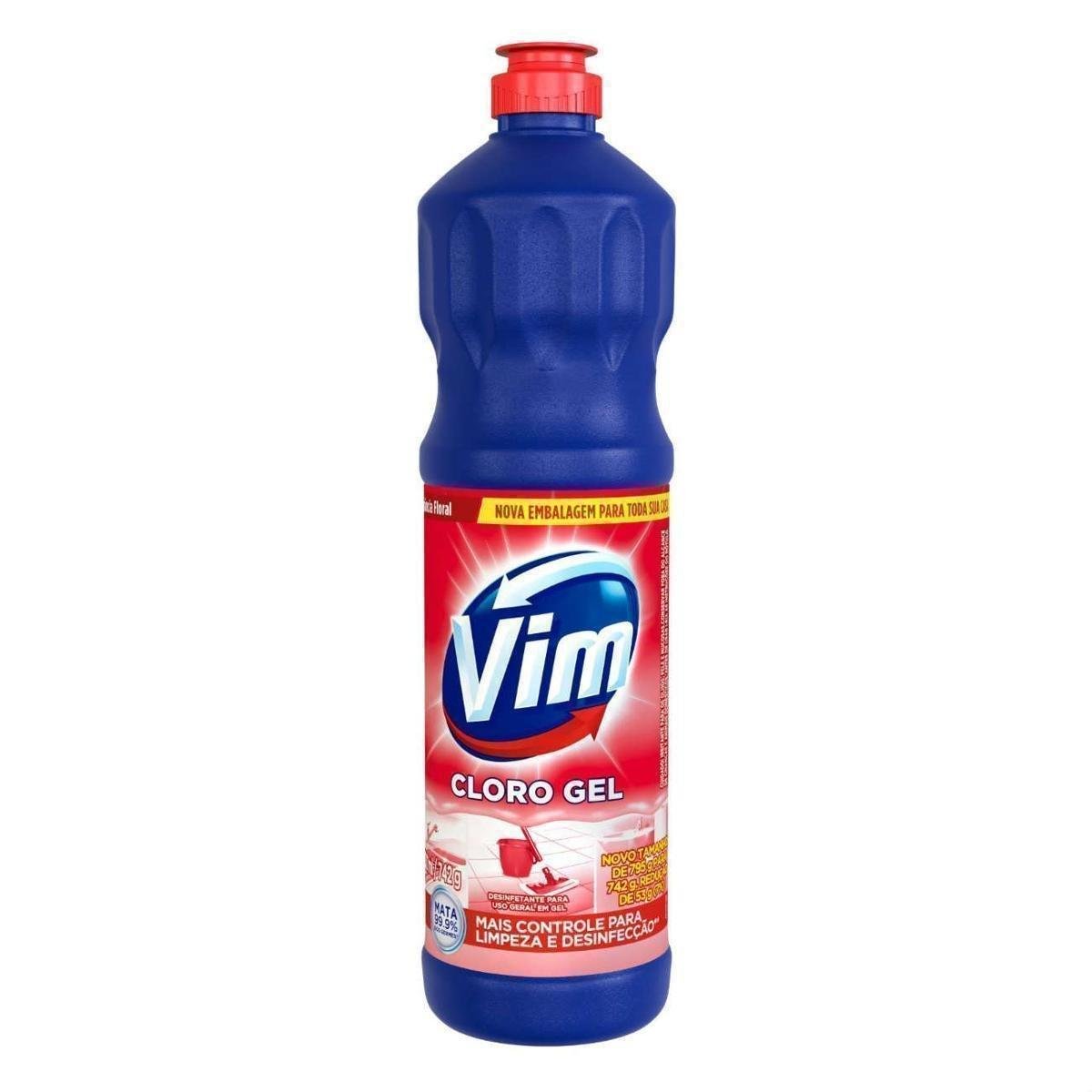Desinfetante Cloro Gel Floral Vim Squeeze 700ml