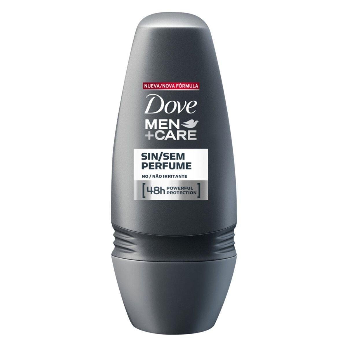 Antitranspirante Roll-On sem Perfume Dove Men+Care 50ml