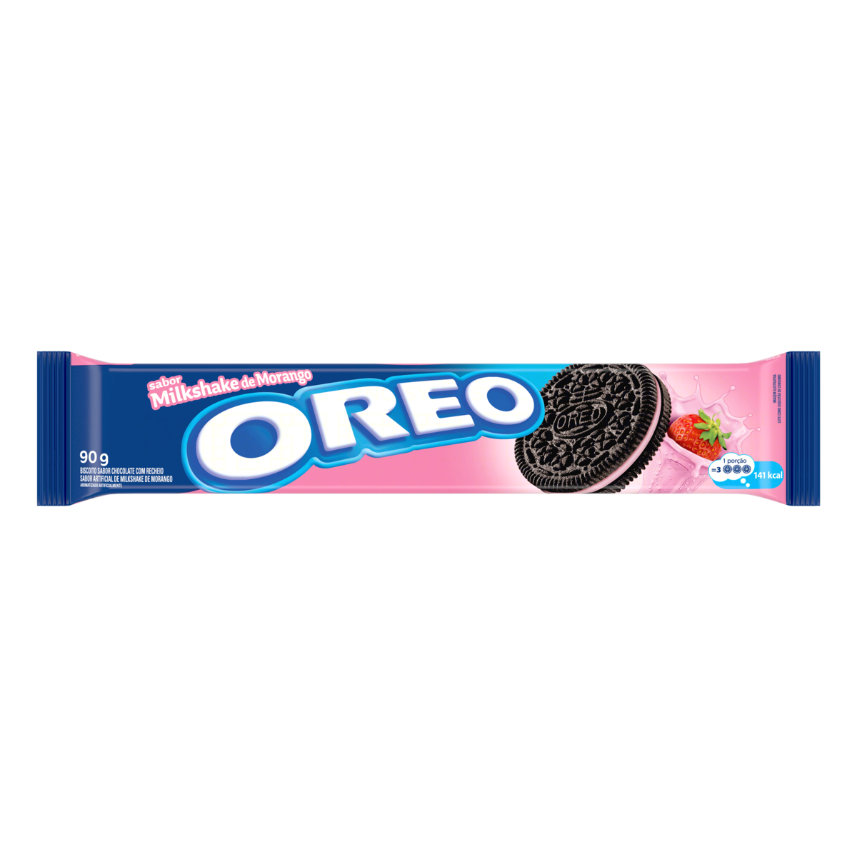 Biscoito Recheado Oreo Milkshake De Morango 90g