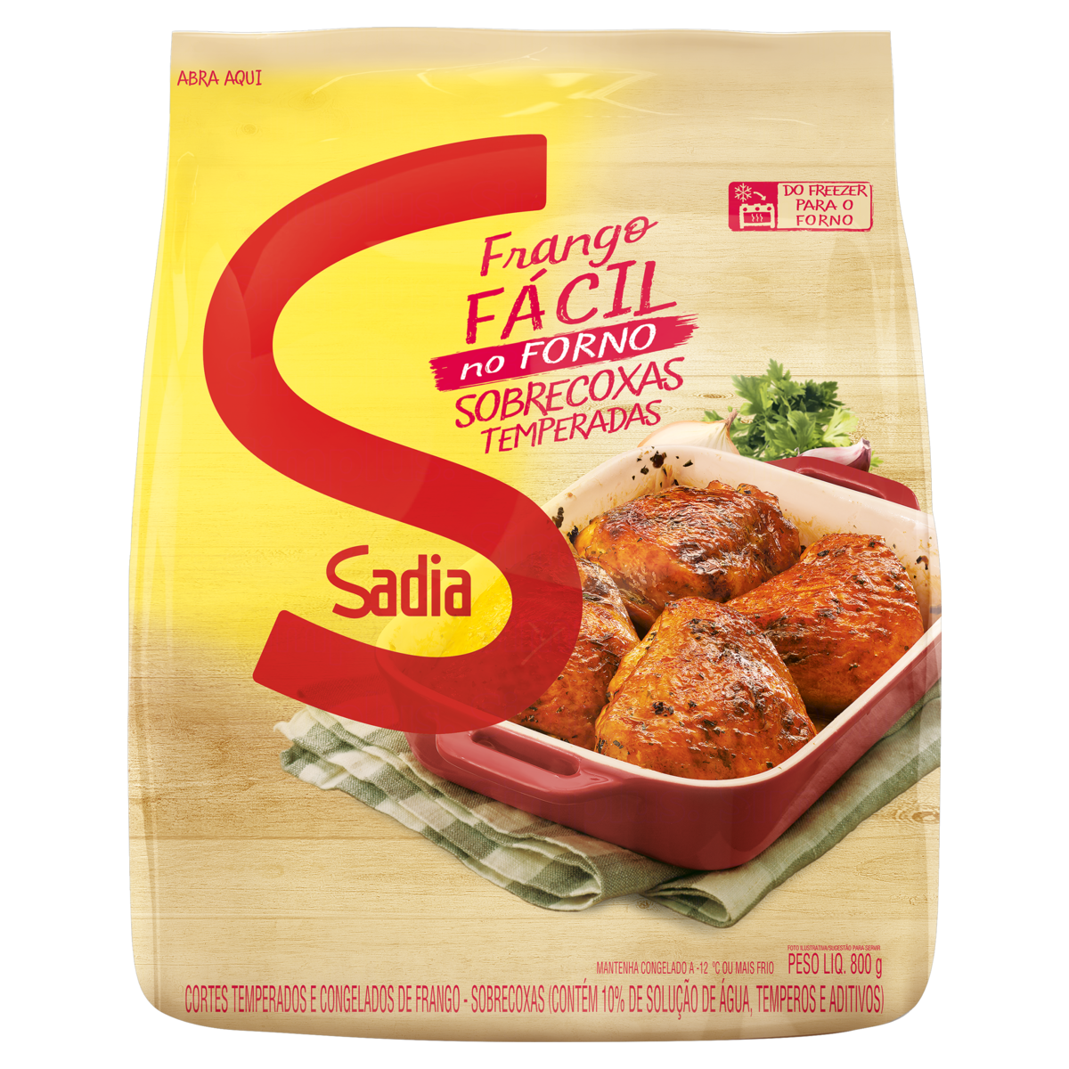 Sobrecoxa Fgo Temp Facil Sadia 800g